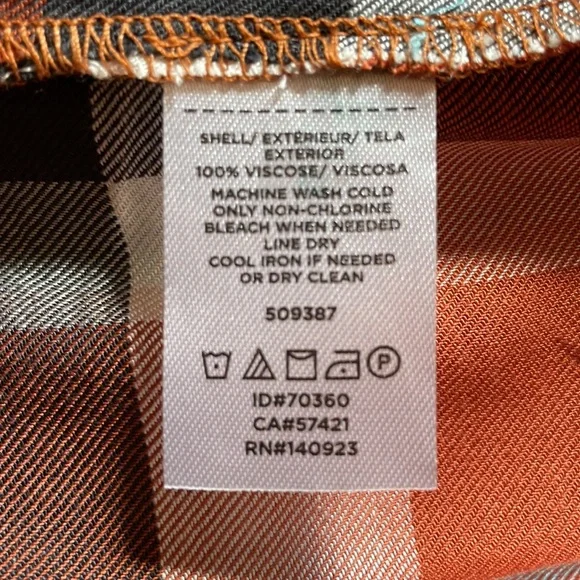 NWT! Loft brand, Plaid, Large Petite, Long Sleeve, Button shirt - Picture 6 of 6